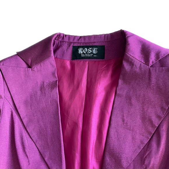 Pink Glitter Suit with Embroidered Skirt - Picture 5 of 16